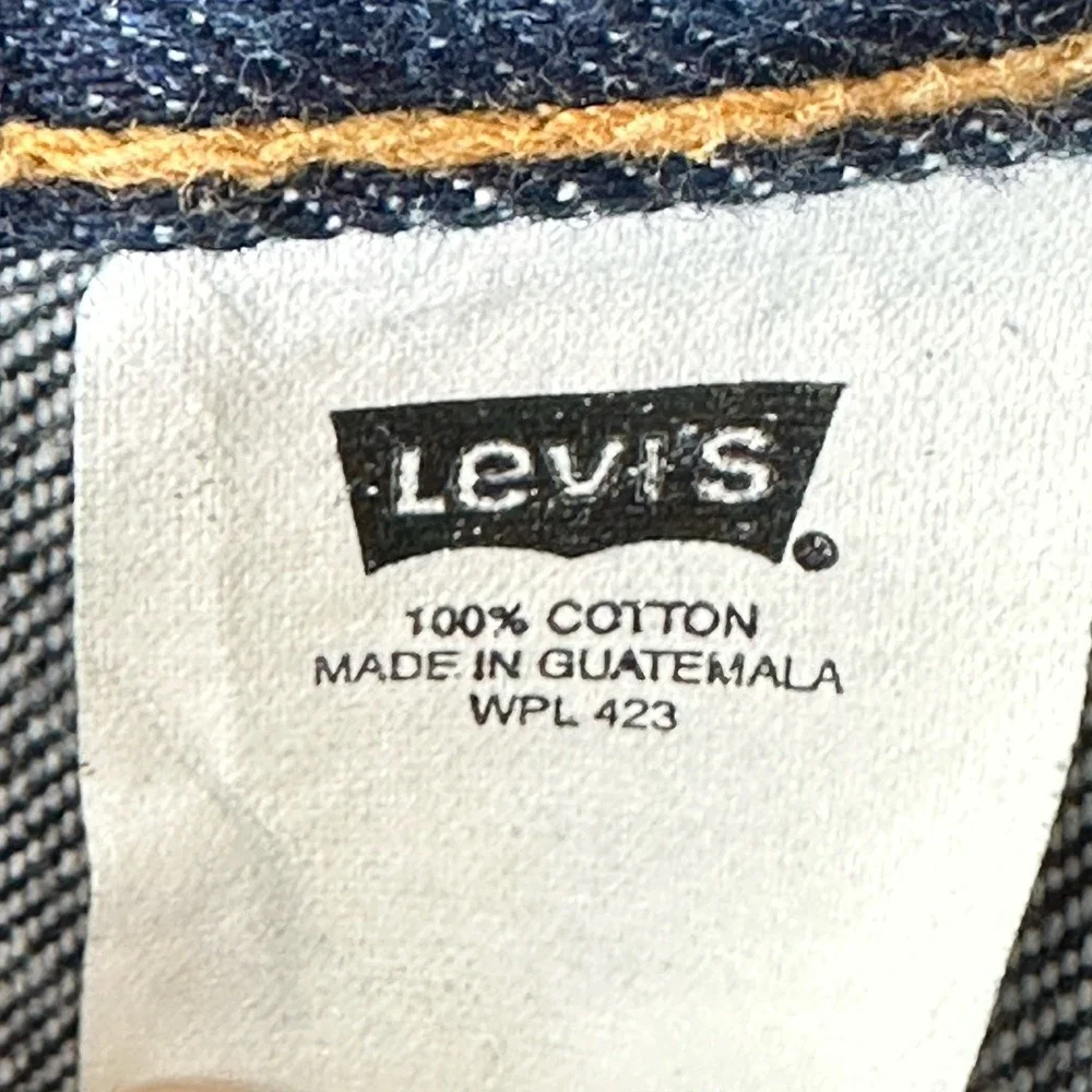 Vtg 2003 Y2K Levi's 501 Button-fly Jeans Dark Barely Worn Unbroken In 38x32